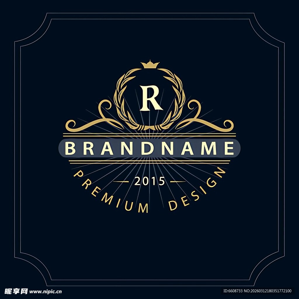 奢华品牌标志设计