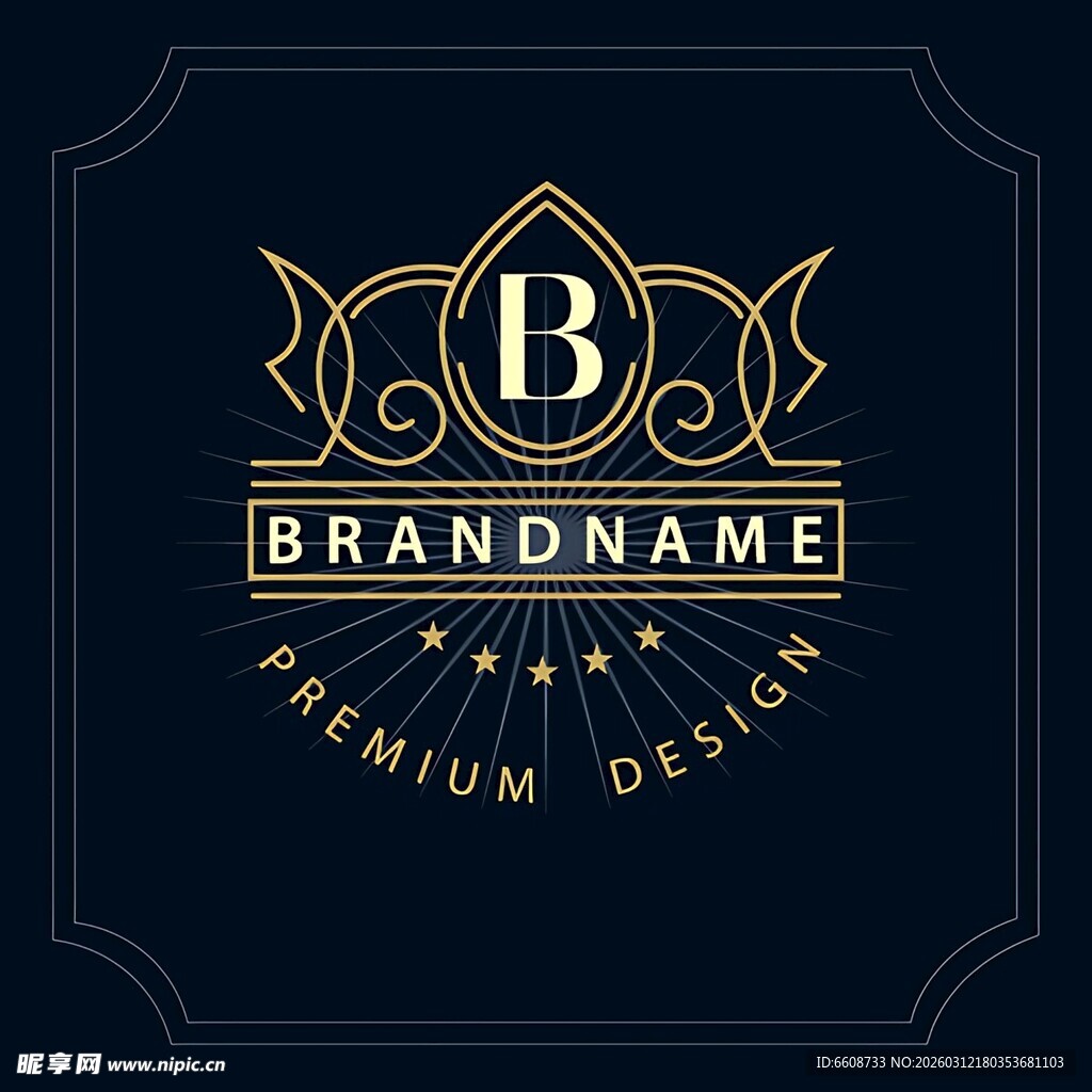 奢华品牌标志设计