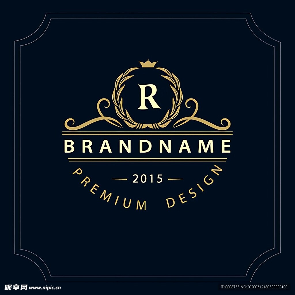 奢华品牌标志设计