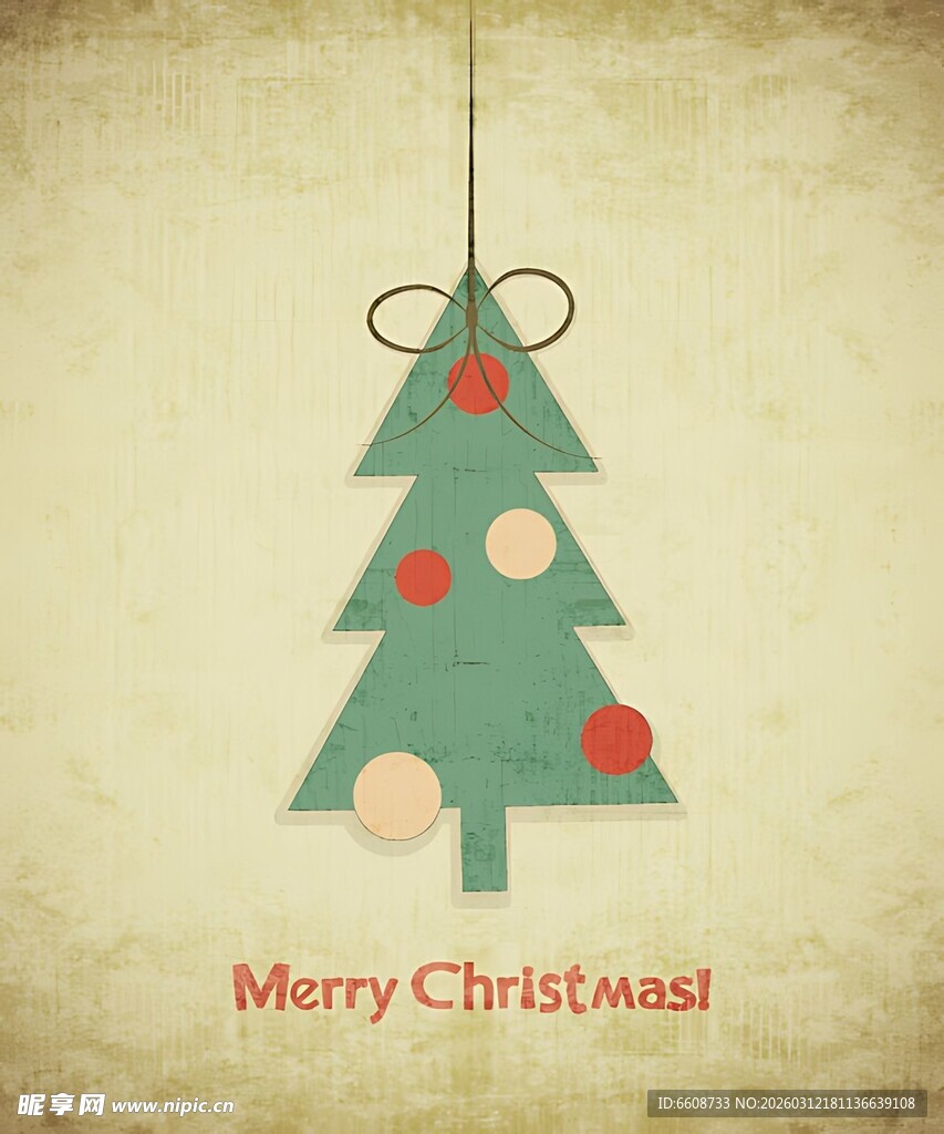 绿色圣诞树圣诞装饰挂件