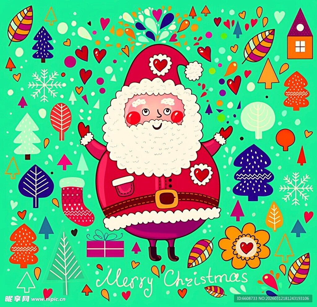 圣诞老人的多彩圣诞世界