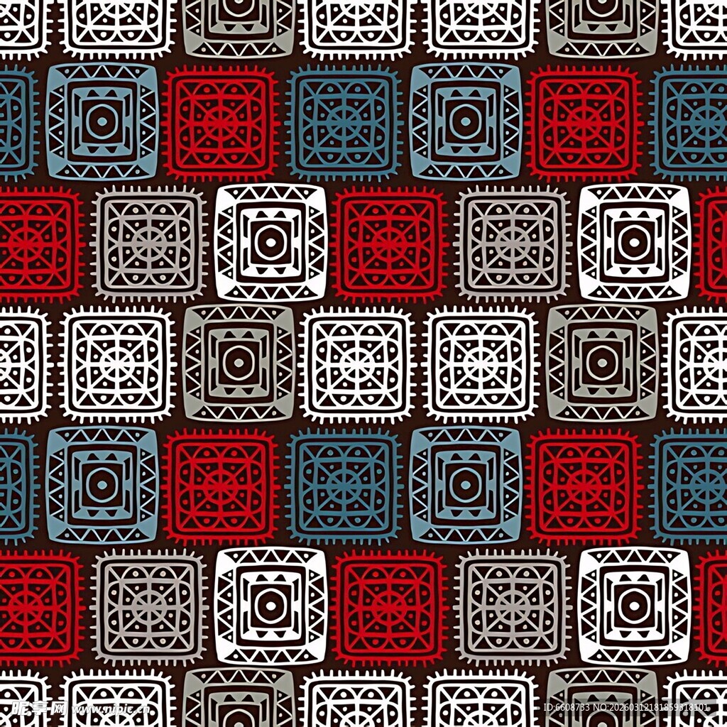 几何图案拼接复古风背景