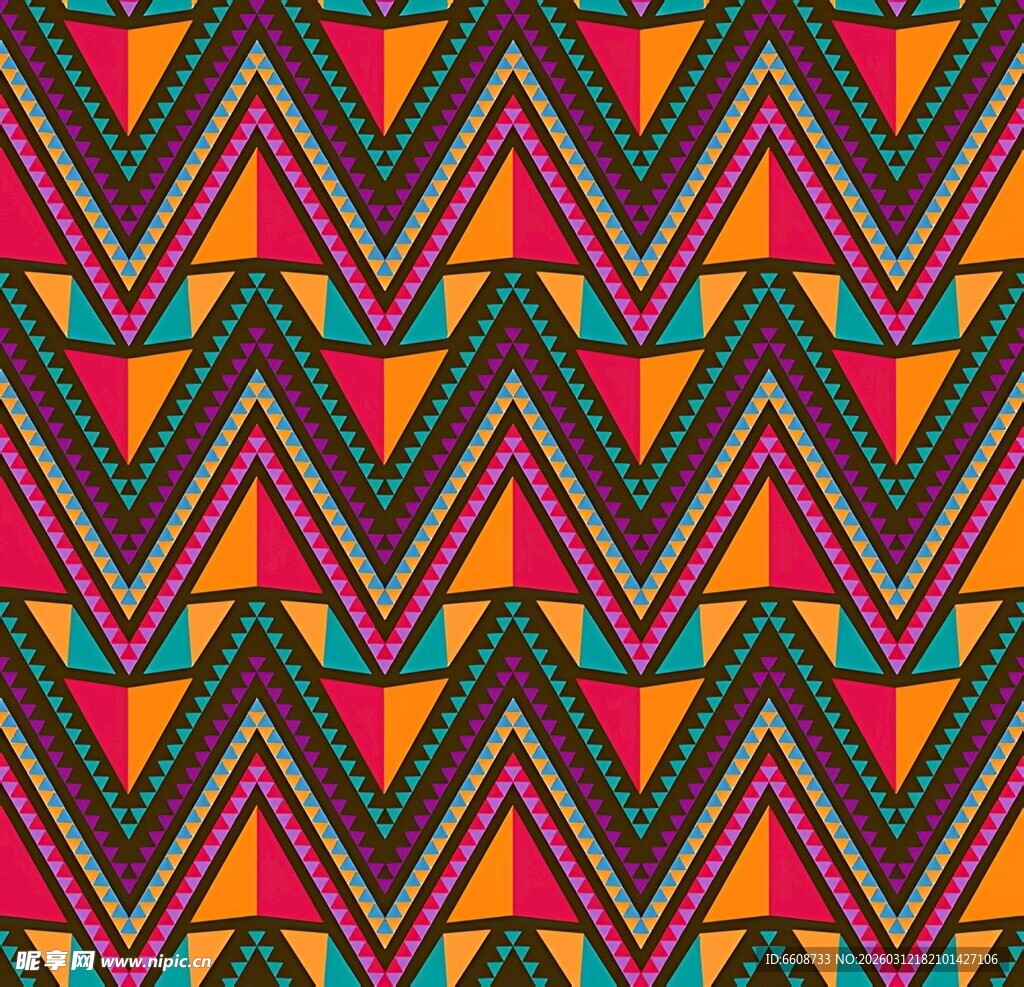 多彩几何图案纹理