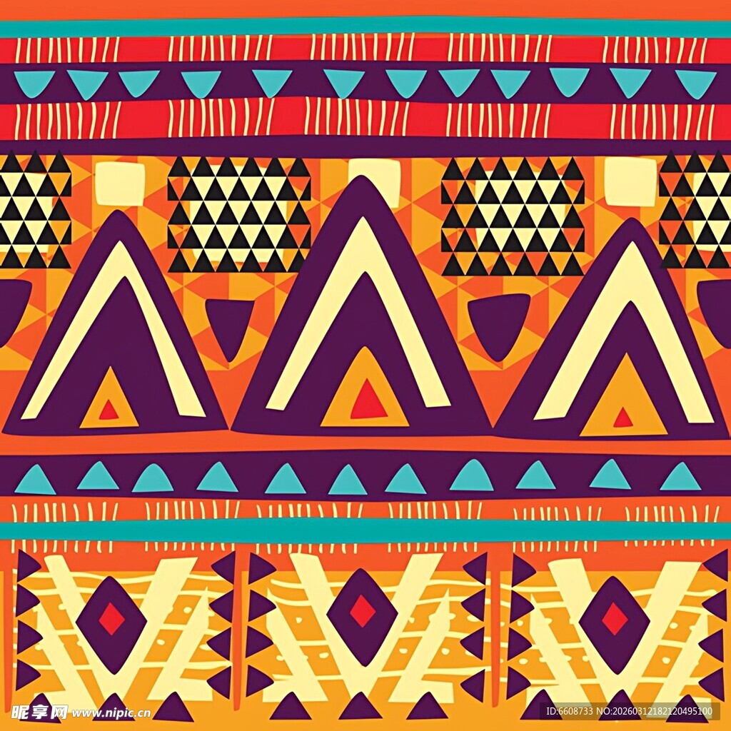 非洲风情几何图案纹理