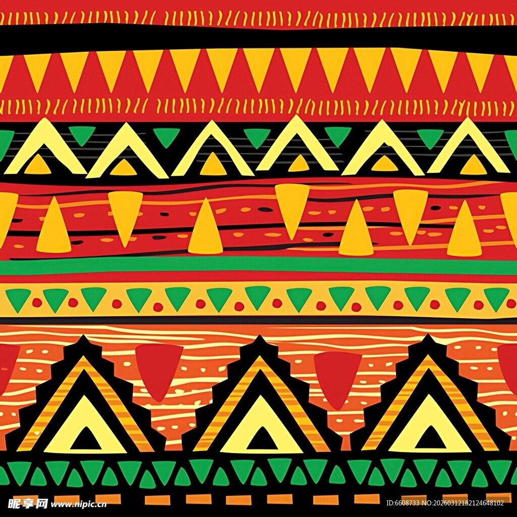 非洲风格几何图案纹理