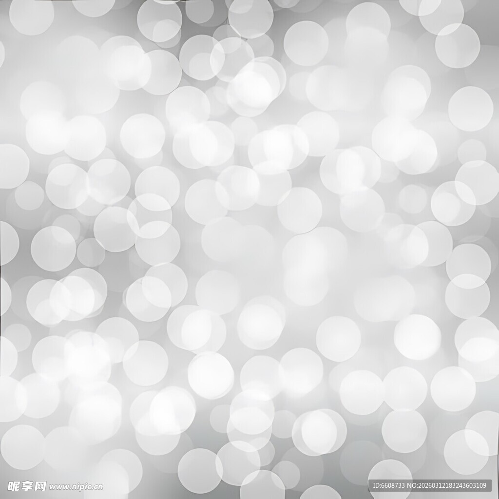 银白散景光斑梦幻背景图