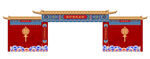 中式传统门楼装饰
