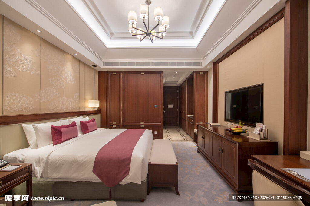 豪华典雅的酒店卧室空间