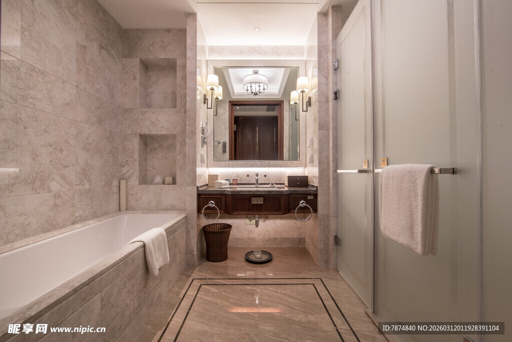 现代简约风格的精致浴室