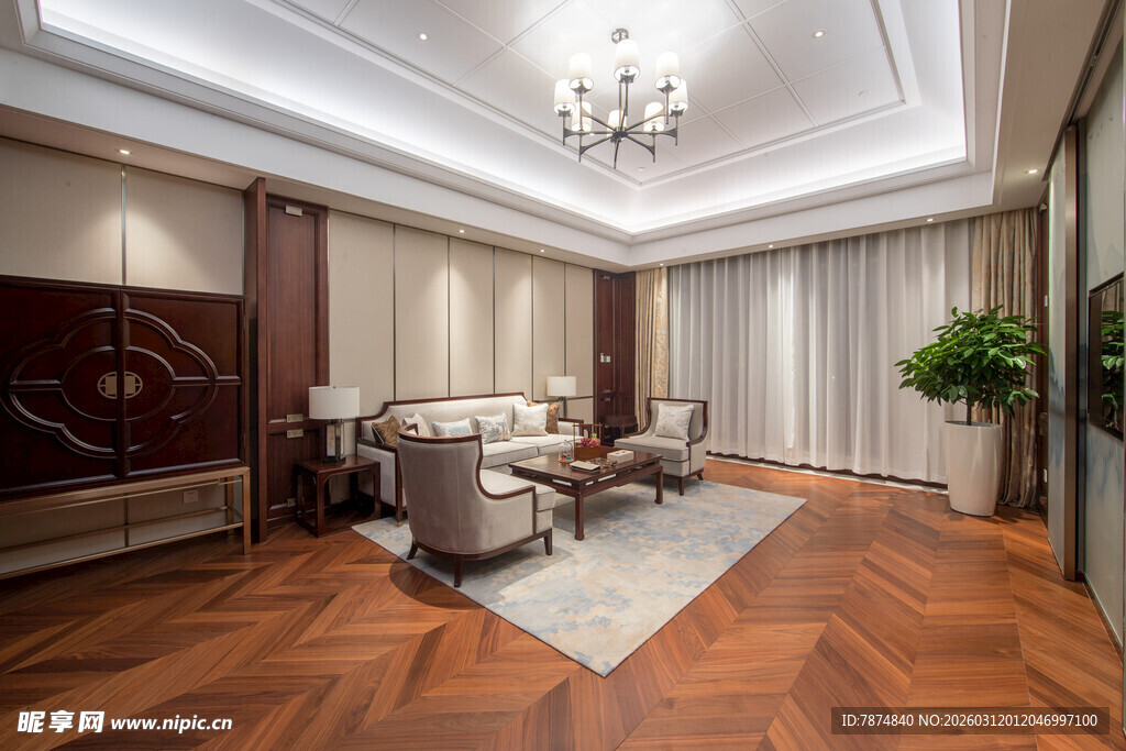 现代豪华客厅室内设计