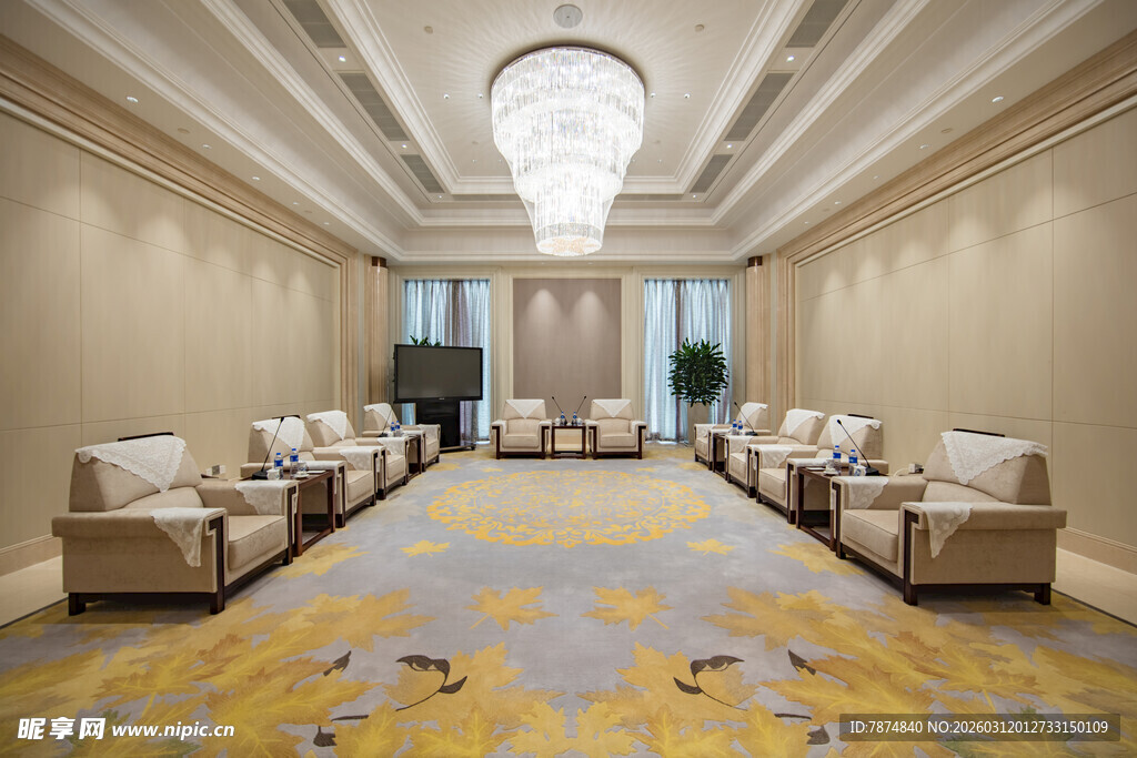 豪华宽敞的高端会议厅