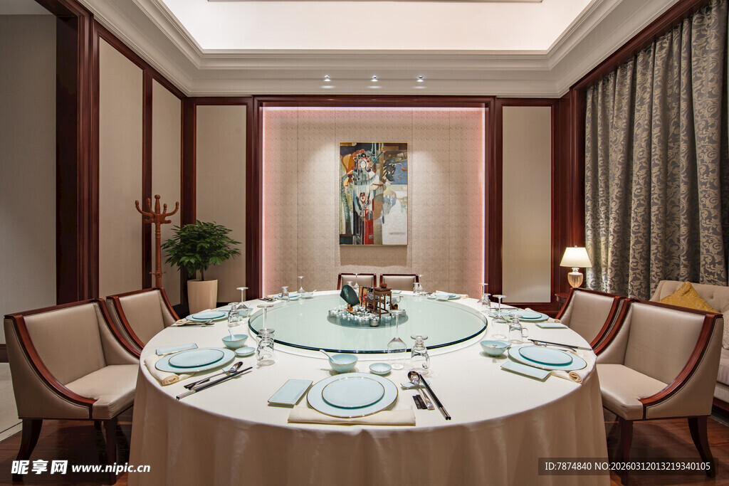 豪华中式风格餐厅包间