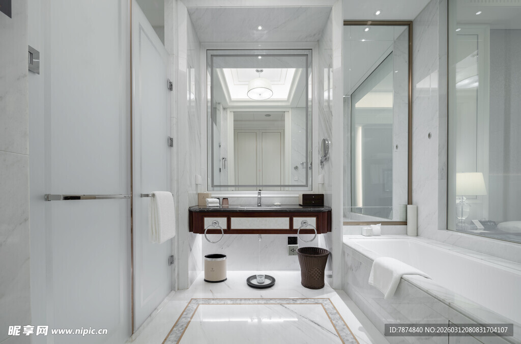 现代简约风白色系浴室