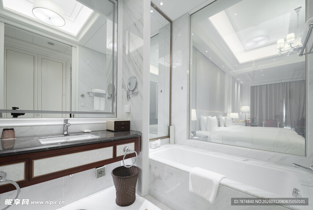 现代简约风格豪华浴室空间