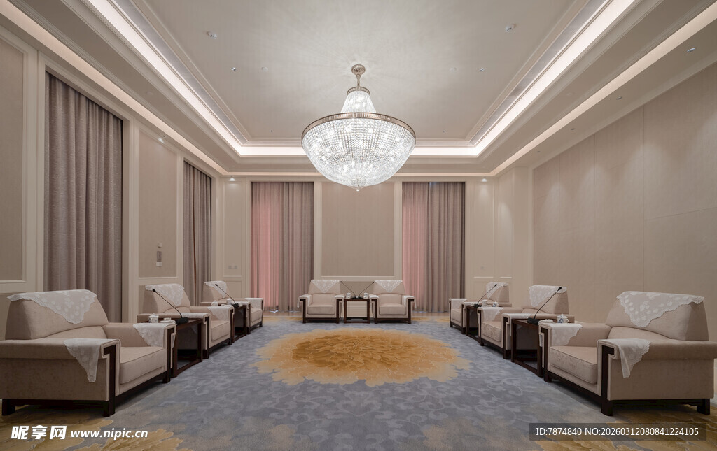 豪华典雅的室内休息空间