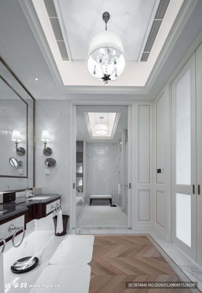 现代简约风豪华浴室空间