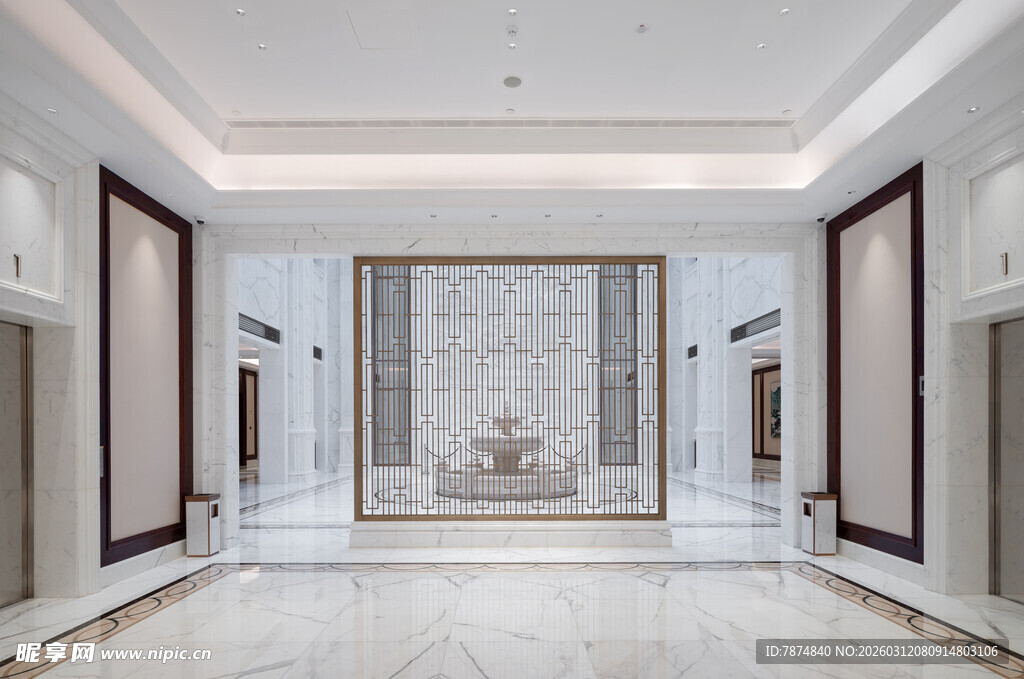 豪华大气的室内玄关空间