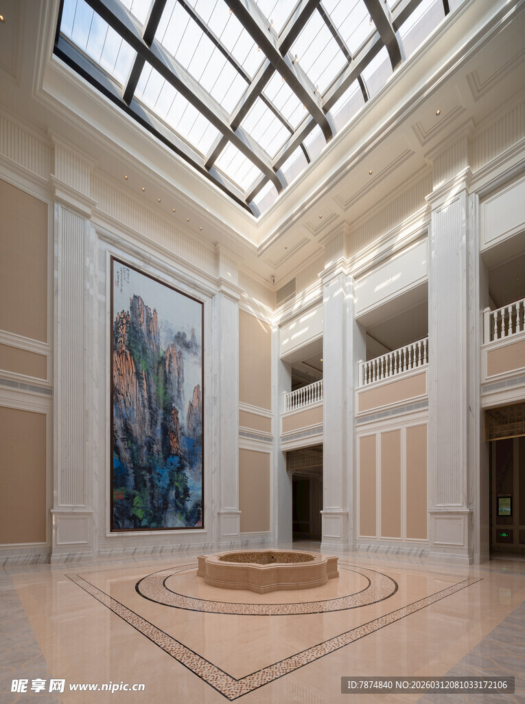 现代艺术大厅内部空间