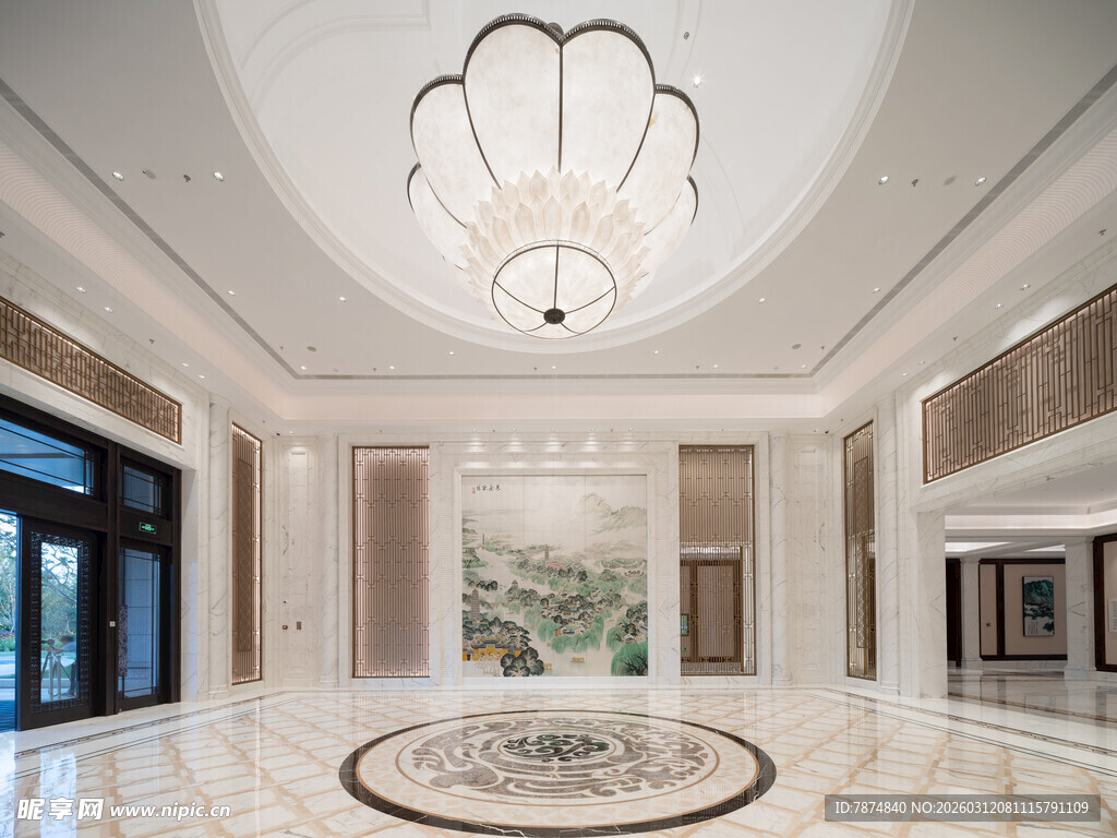 豪华大气的室内大厅设计