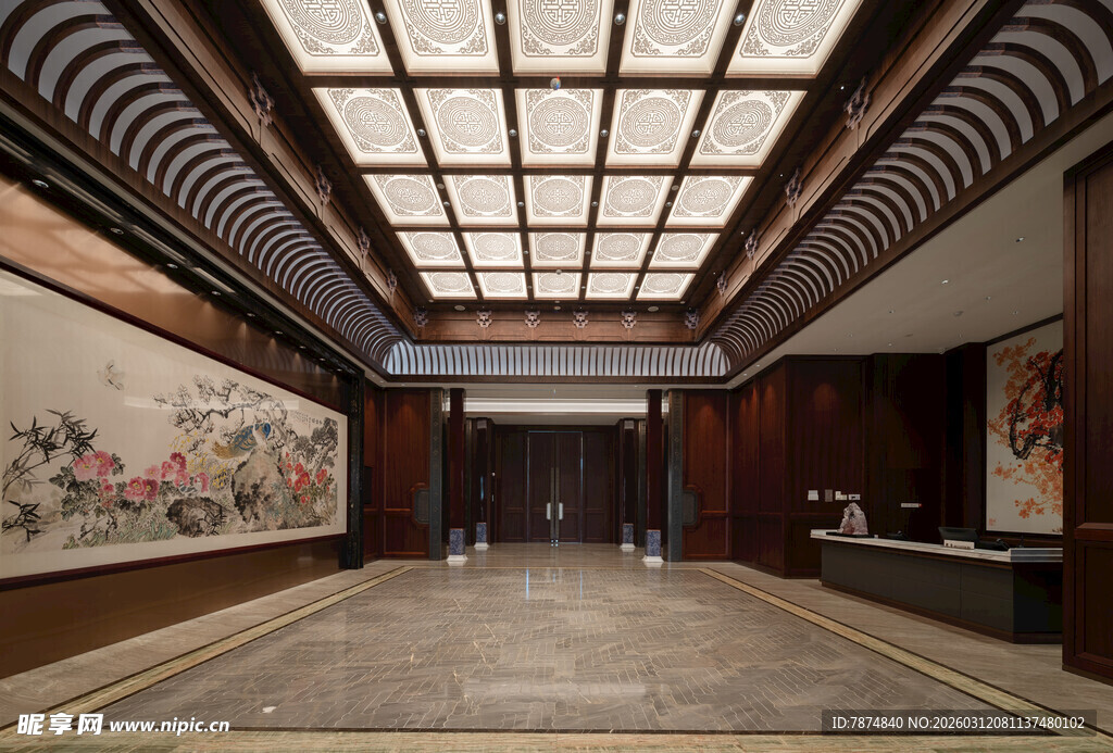 中式大厅典雅奢华空间