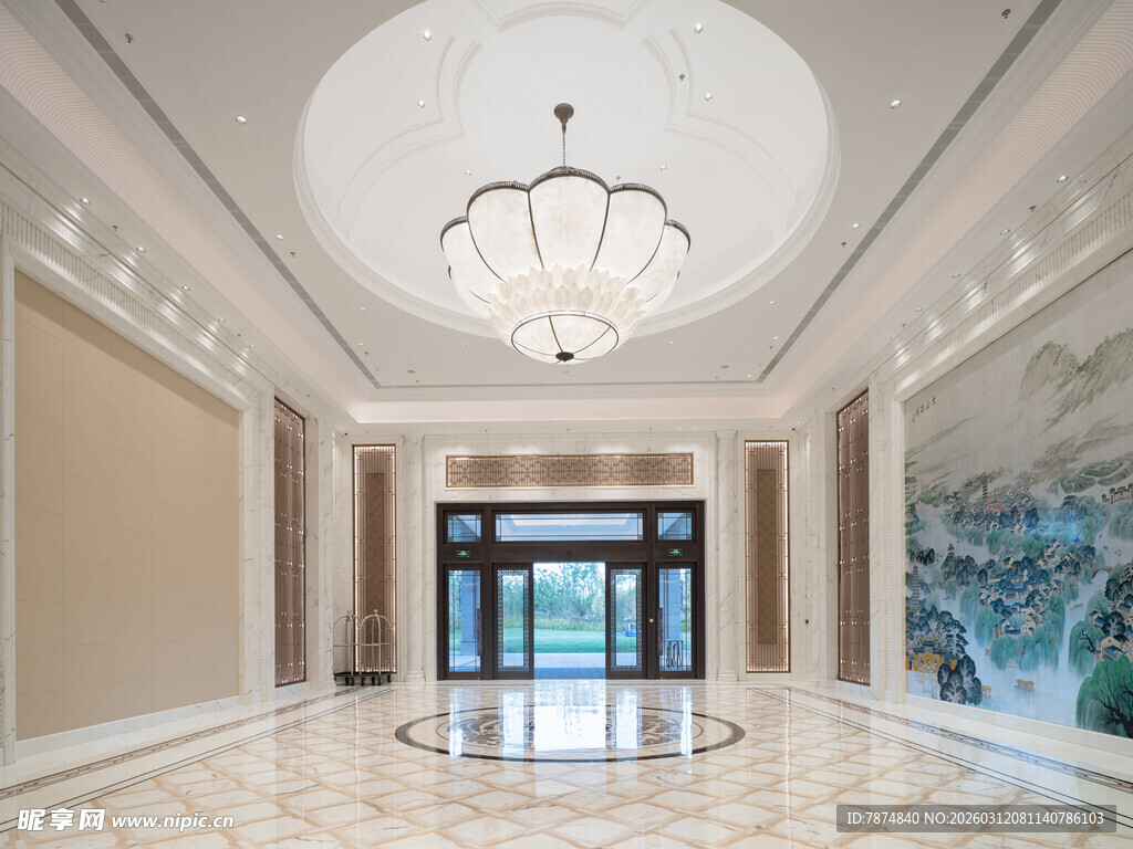 豪华大气的室内门厅空间