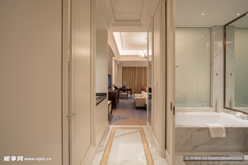 优雅奢华的家居过道景观