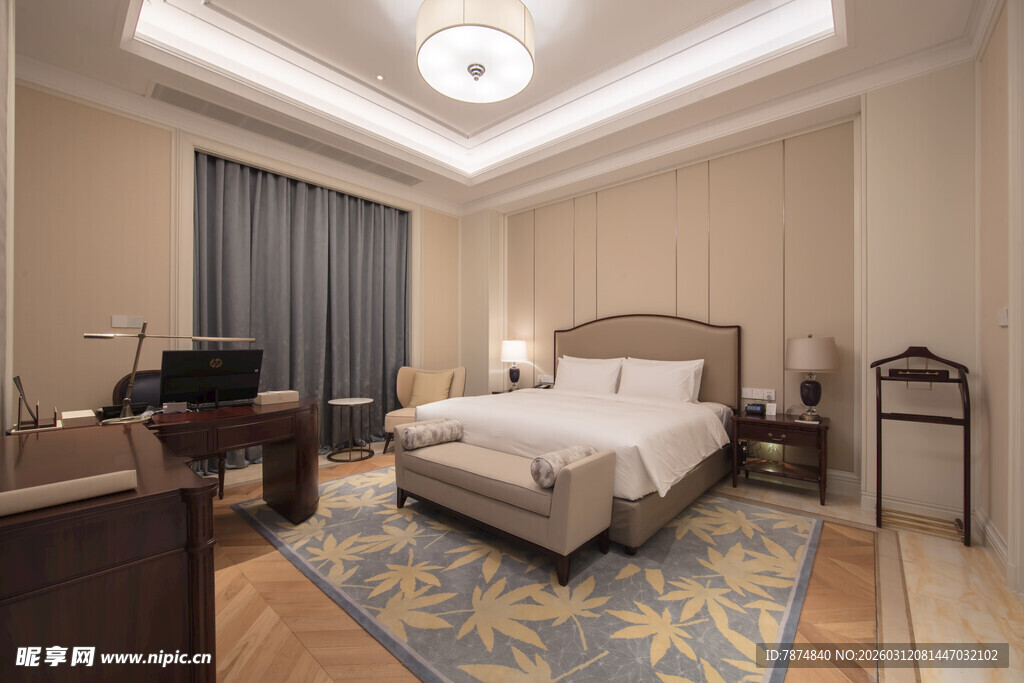 豪华温馨卧室室内场景