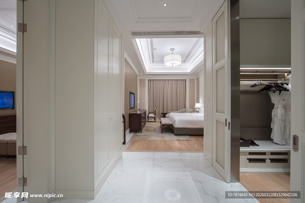 现代简约风宽敞走廊空间