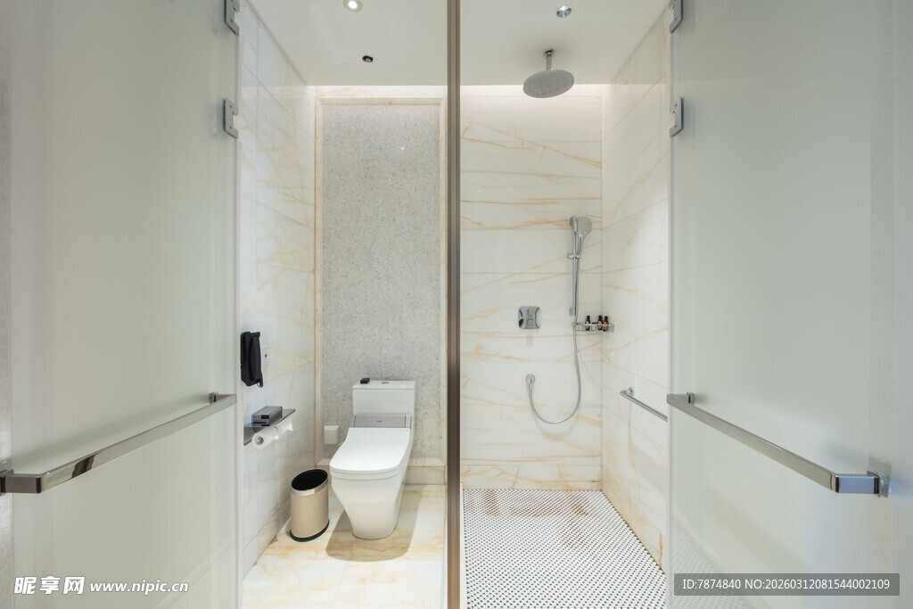 现代简约风格无障碍卫生间