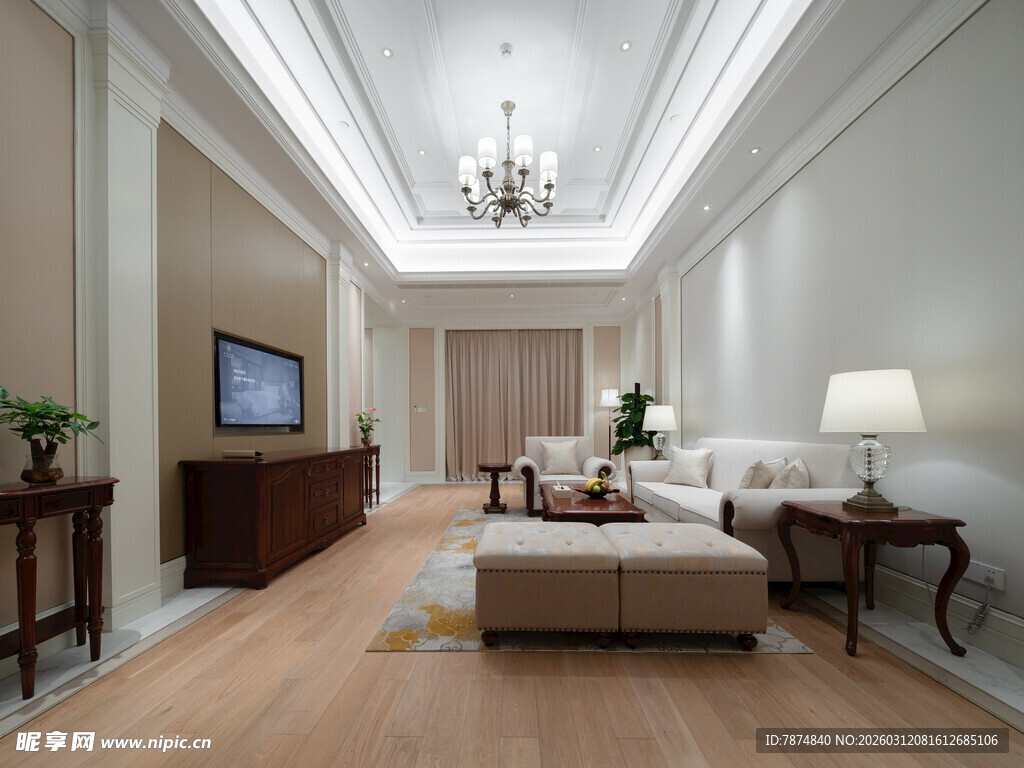 现代简约风客厅室内设计