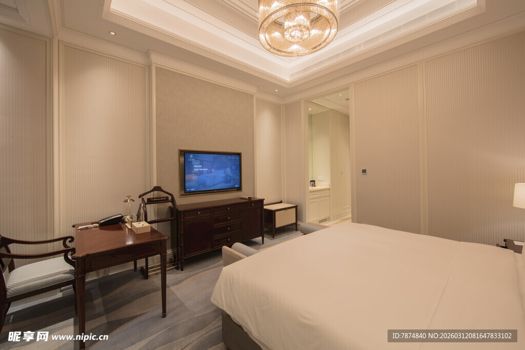 豪华温馨卧室室内场景