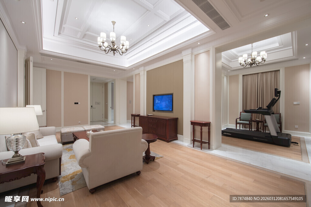 现代奢华客厅室内设计