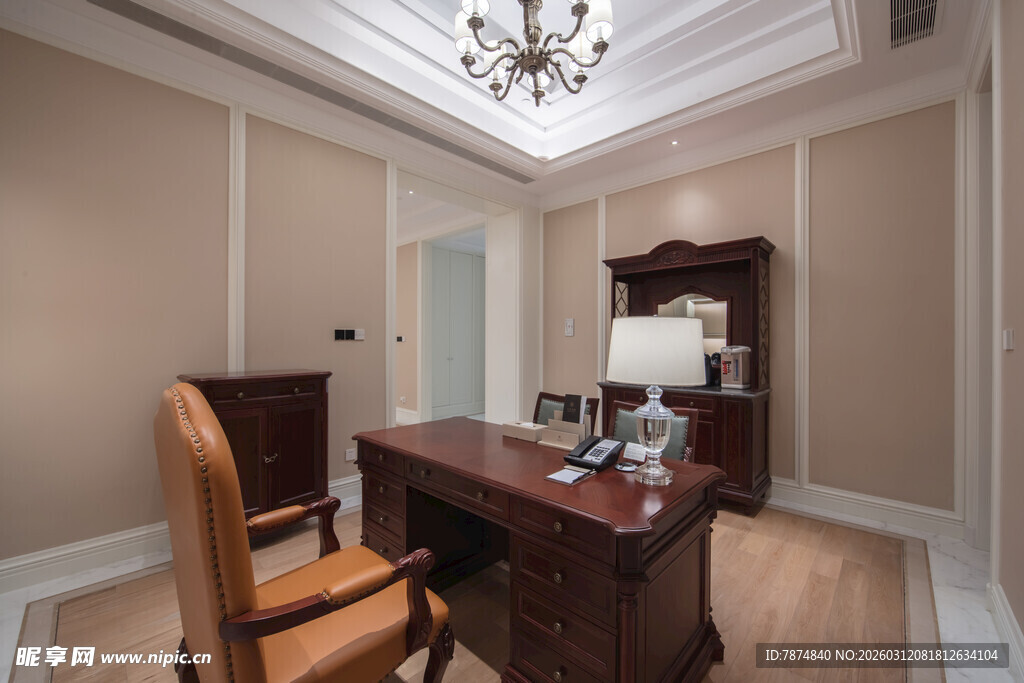 古典风格书房优雅陈设