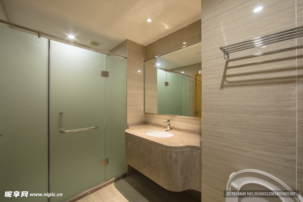 现代简约风格卫生间一角