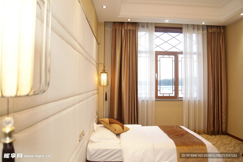 温馨卧室室内场景展示