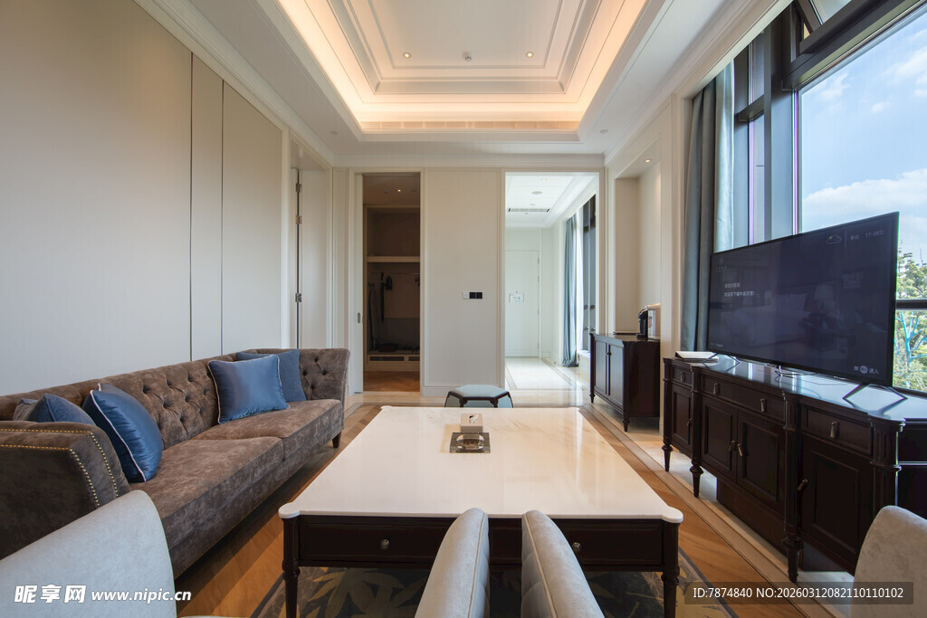 现代简约风客厅室内场景