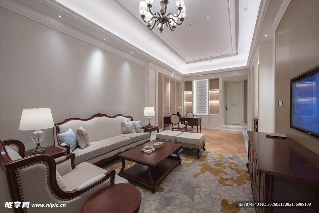 现代简约风格豪华客厅