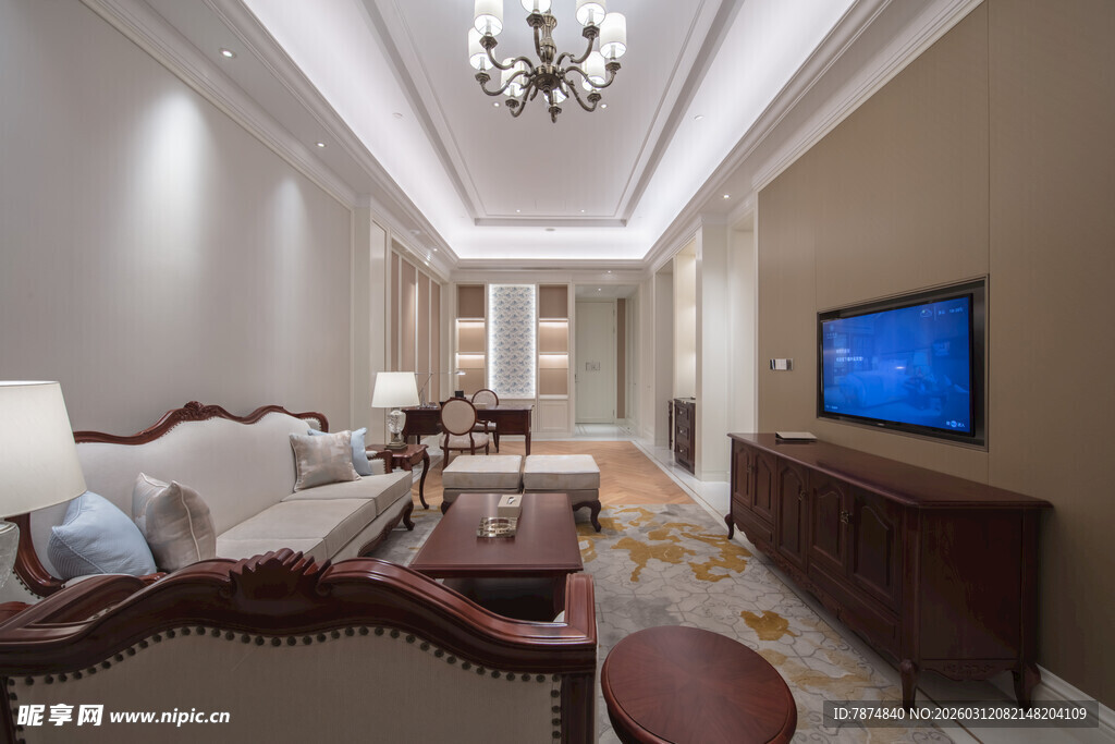 现代中式风格客厅展示