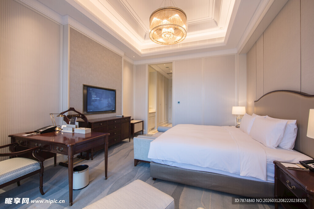 豪华舒适的现代风格卧室