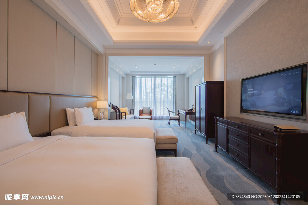 现代简约风格酒店客房