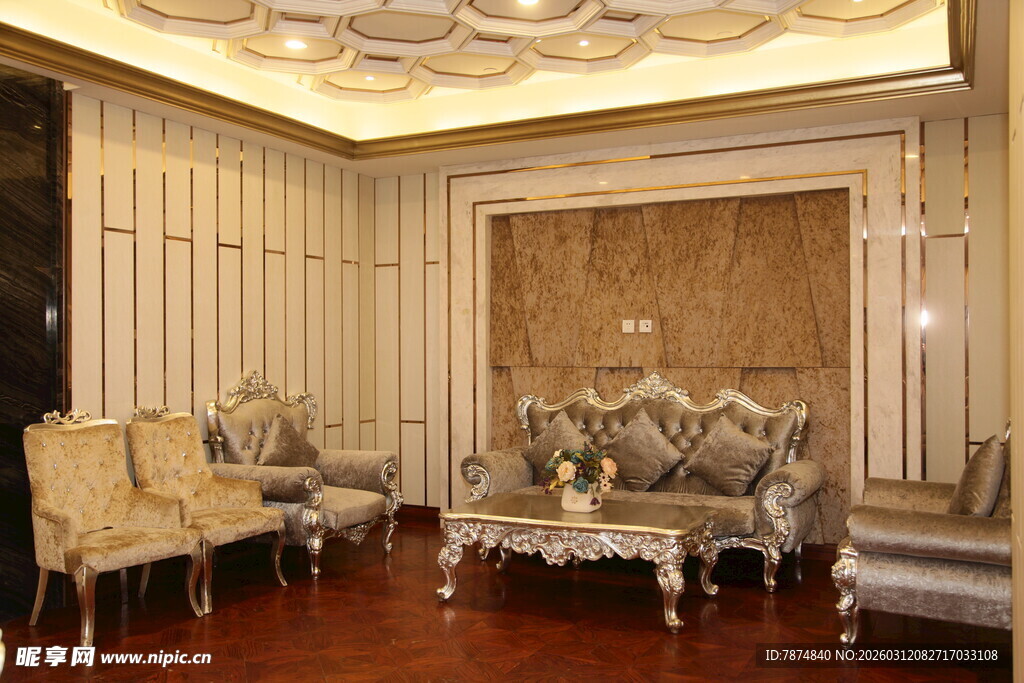 豪华欧式客厅室内装饰