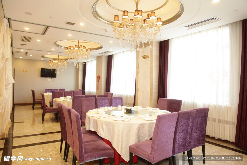 豪华餐厅包间典雅用餐环境