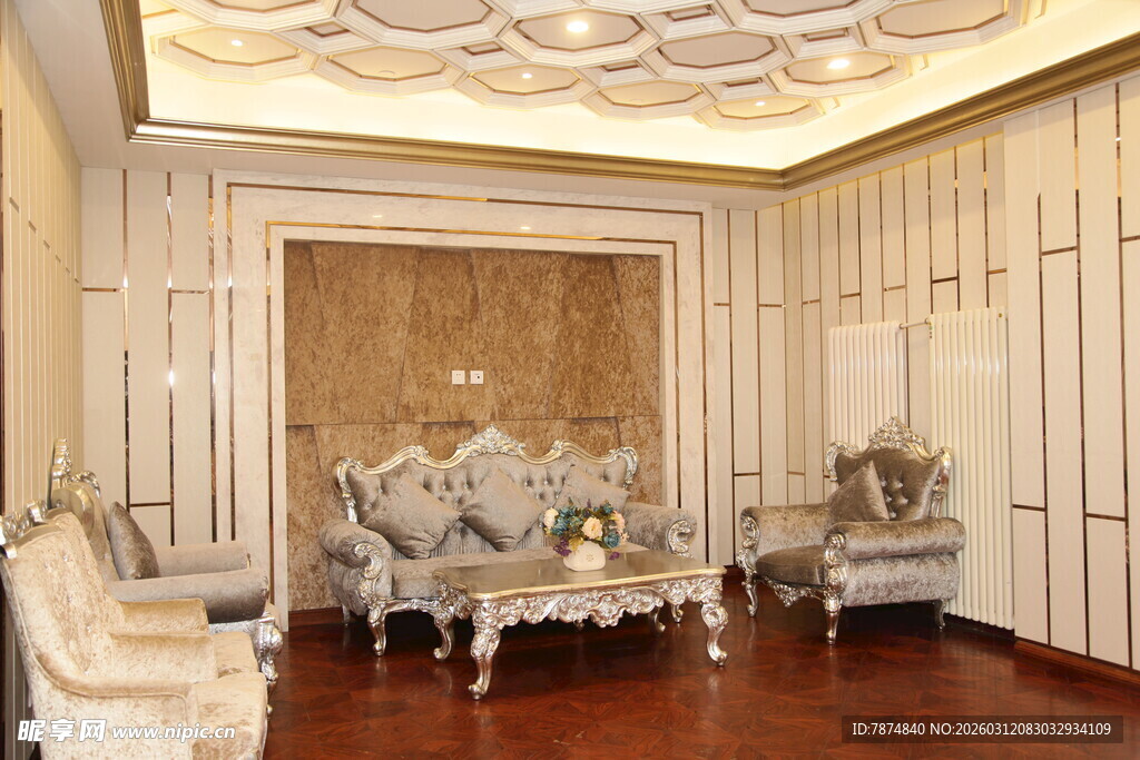 奢华欧式客厅精致内饰