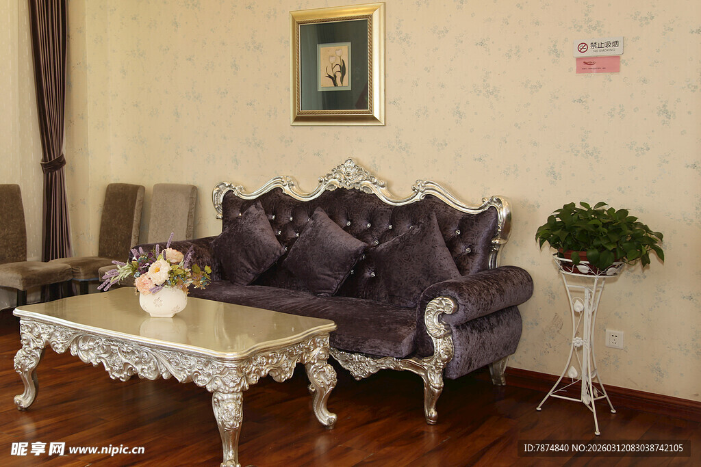 欧式客厅沙发茶几组合