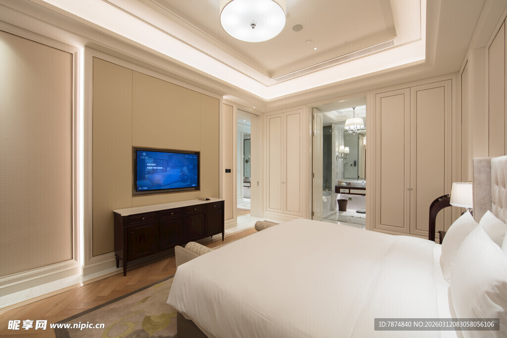 豪华舒适的现代卧室空间