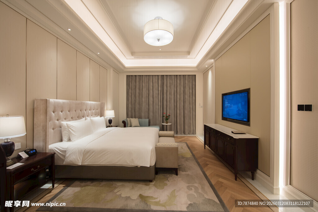 豪华现代风格卧室展示