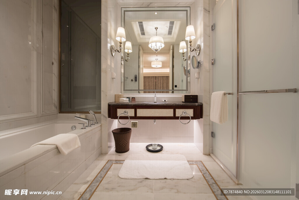 现代简约风格豪华浴室