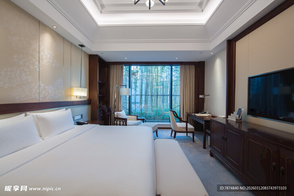 豪华现代风格酒店客房