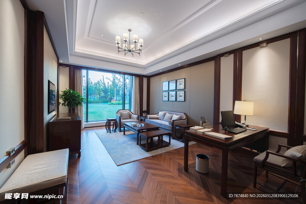 豪华典雅的室内客厅空间