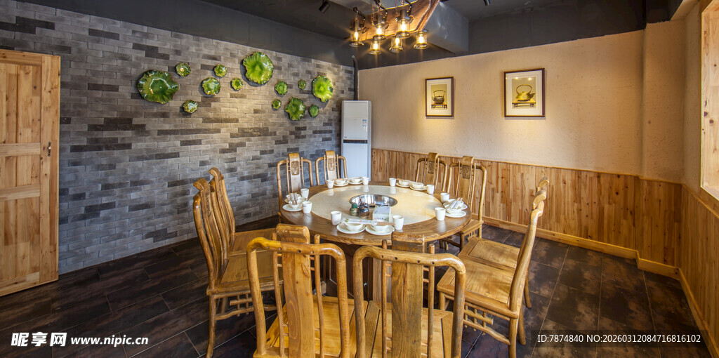 乡村风温馨餐厅室内场景